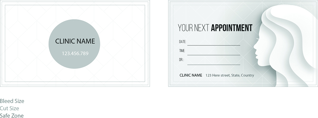 Medical Clinic Appointment Card Printing by Aladdin Print